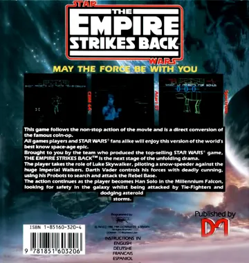 Star Wars - The Empire Strikes Back box cover back